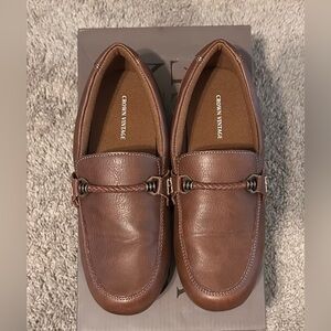 Crown Vintage Boy’s loafers- Brown - Size 4Y